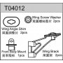 Ricambi TEAM C TC02 - TM2 - TC04 T04012 TeamC Front Body Mount/Wing Brack
