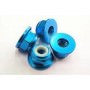 Rasamenti e Rondelle Team Magic dado frenato ergal flangiato 5 mm (4 pz