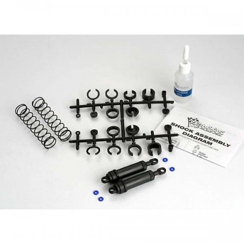 Ricambi Traxxas E-Revo-Slash 1/16 Traxxas 3762 1/16 E-Revo-Slash ULTRA SHOCKS (BLACK) (XX-LONG) COMPLETE W/ SPRING PRE-LOAD