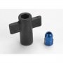 Ricambi Traxxas E-Revo-Slash 1/16 Traxxas 5526 ANTENNA CRIMP NUT, ALUMINUM (BLUE-ANODIZED)/ ANTENNA NUT TOO