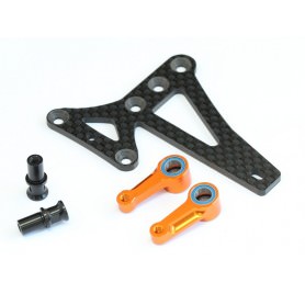 Ricambi X-Ray T3 / T4 XR-10024 Radtec Aluminum Steering arm and Floating Steering System T4