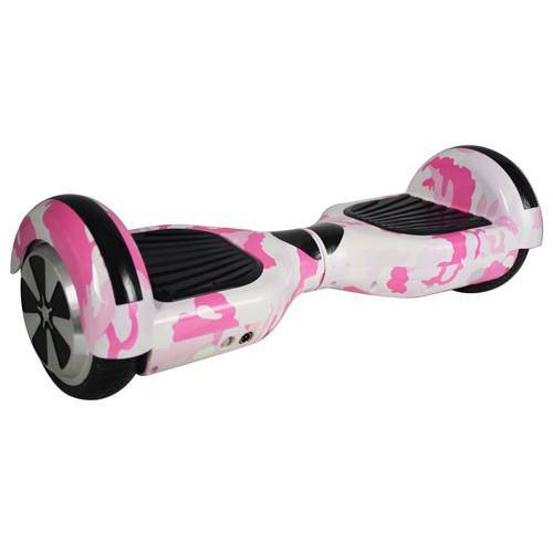 Hoverboard Z1107 Hoverboard da 6,5 pollici Camouflage Bianco/Rosa Bluethoot