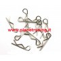 Accessori Carrozzerie - Clips FR118S FastRace clips per carrozzerie 1/8 Silver (10 pz.)