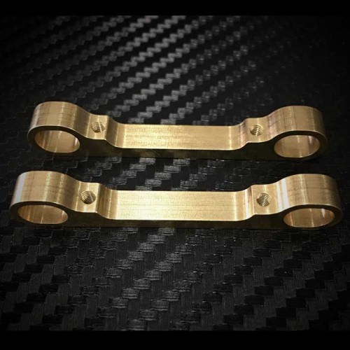 Ricambi Team Associated TC7 FR31618BR Fast Race Brass Outer Arm Mount Associated TC7 (2)