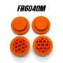 Ricambi Team Associated RC8B3/RC8B3.2 FR6040H FastRace Membrane Rinforzate Honeycomb Orange per tappi 4hole HARD (4)