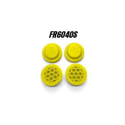 Ricambi Mugen MBX6/7R - MBX8 FR6040S FastRace Membrane Rinforzate Honeycomb Yellow per tappi 4hole SOFT (4)