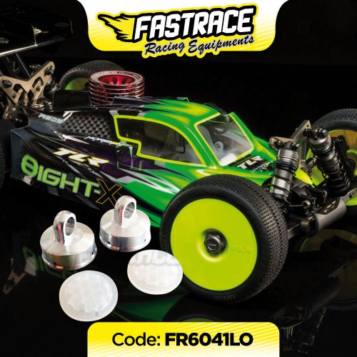 Ricambi TLR Losi 8B/2.0/3.0/4.0/X FR6041LO FastRace tappo ammortizzatore 4Hole con membrane HoneyComb LOSI X ( 2+2 )
