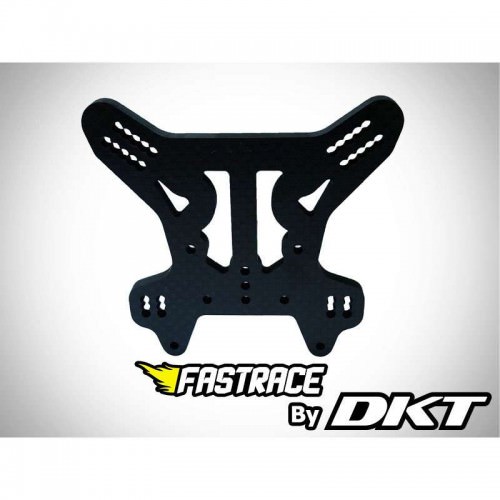 Ricambi Mugen MBX6/7R - MBX8 FRO049 FastRace By DKT Supporto ammortizzatori Posteriore in Carbonio per Mugen MBX7R (4 mm)