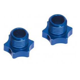 Ricambi LRP S8 132611 LRP Star Wheel-Adapter light (blue) (2pcs)