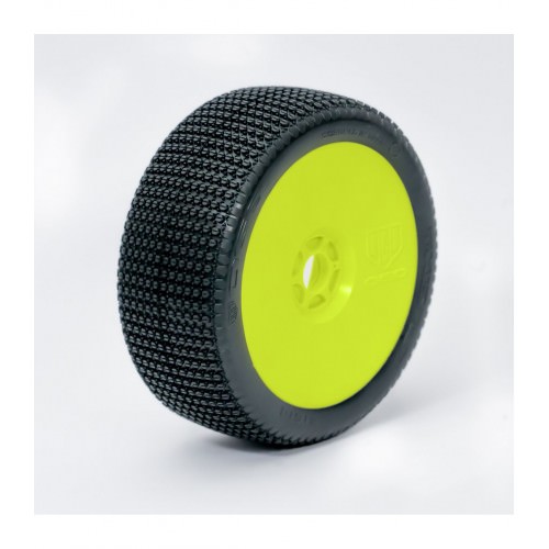 1/8 Off-Road Buggy 1510GSSY OGO RACING 1:8 BUGGY TWISTER SUPER SOFT PRE-MOUNTED YELLOW 2PCS