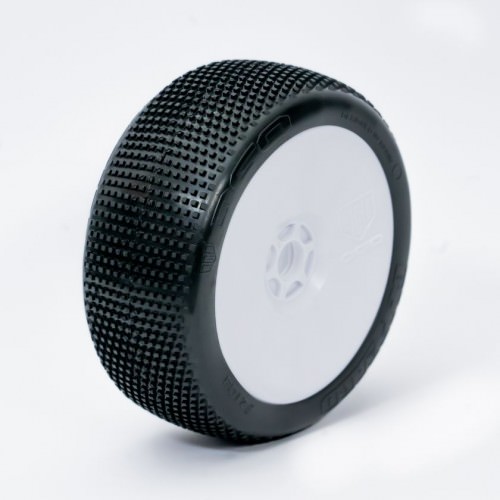 1/8 Off-Road Buggy 2108GSSW OGO RACING 1:8 BUGGY BLIZZARD SUPER SOFT PRE-MOUNTED WHITE 2PCS