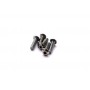 Viti Ergal 69733 Hiro-Seiko 7075 Testa bottone esag. M3x5 Silver Black (5)