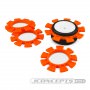 Colle, Attivatori e Accessori JCO2212-6 Elastici per incollaggio pneumatici Jconcepts Satellite - arancioni - adatti per bugg...