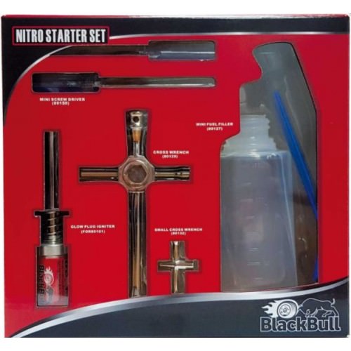 Pistole rifornimento/riempitori BB80142 BlackBull Nistro Starter Kit 1/10 1/8 on road off road