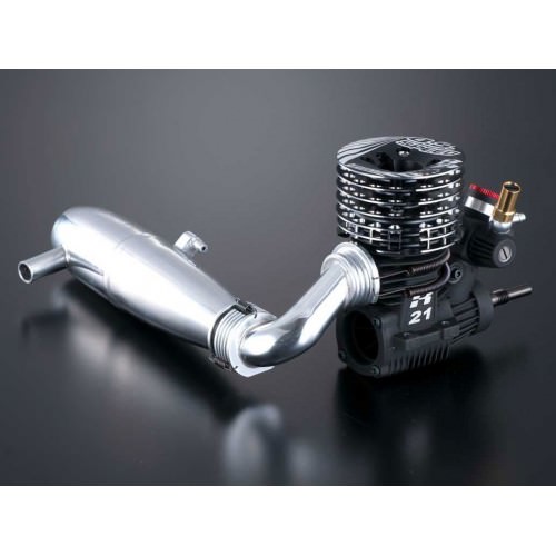 Motori Nitro Motore OS Speed R21 EURO 2 COMBO KIT Edition Con Scarico TR01 efra 2098 e collettore MR02