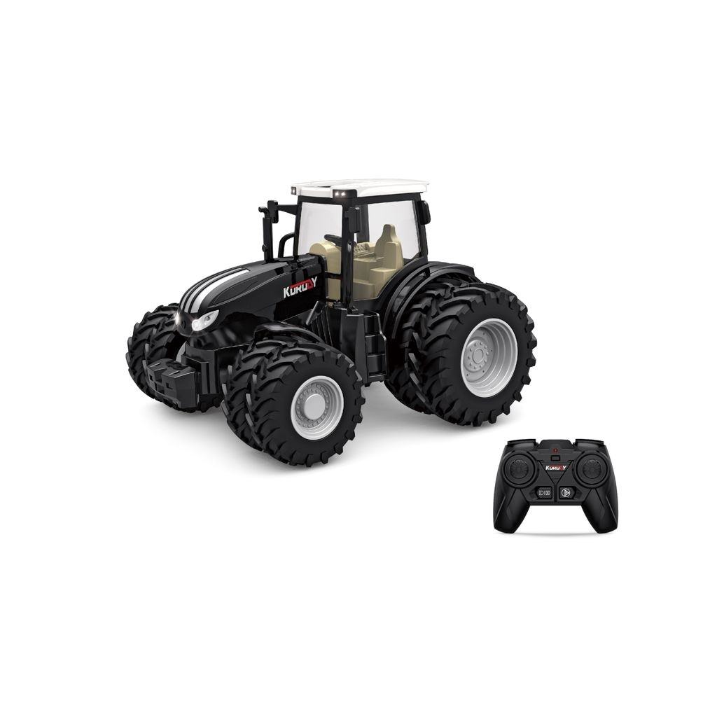 Joellfuner Mietitrebbia Telecomandata, 2,4 GHz RC Mietitrebbia Giocattolo Trattore Da Agricoltura Trattore Radiocomandato Per Bambini Rc Trattore Telecomandato Con Rimorchio Mucca Regalo Per Feste 0 4