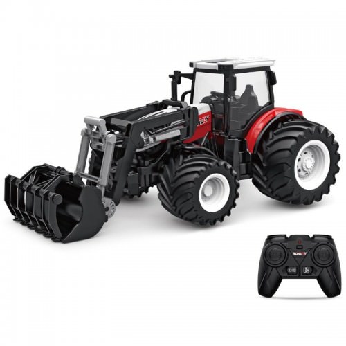 Mezzi da LAVORO CH6631K TRATTORE RC 1/24 CON BENNA TRONCHI HuiNa Toys