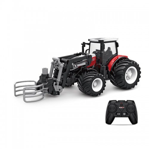 Mezzi da LAVORO CH6634K Trattore RC 1/24 con benna balle fieno HuiNa Toys