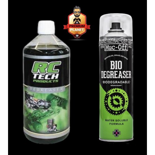 Pulitori e Lubrificanti RC TECH pulitore sgrassante bottiglia 1 lt. + MUC-OFF Bio Degreaser (500ml) Combo Offerta