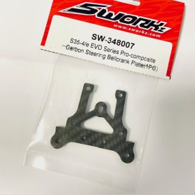 SW348007 SWORKz Pro-composite Carbon Steering Bellcrank Plate