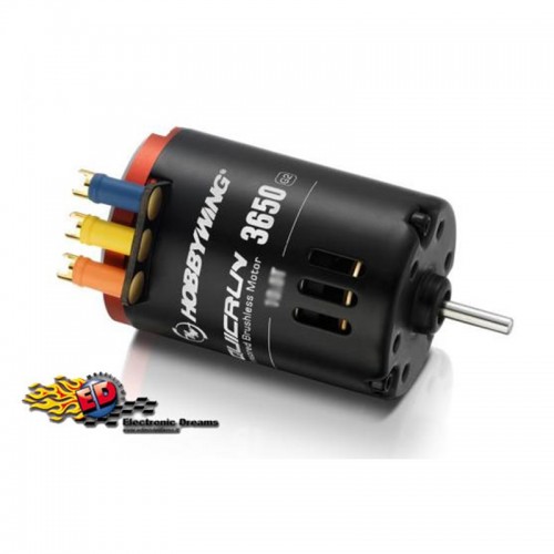 Hobbywing QUICRUN 3650SD 10.5T BLACK G2 3600kv motore brushless sensored 1/10 30404309
