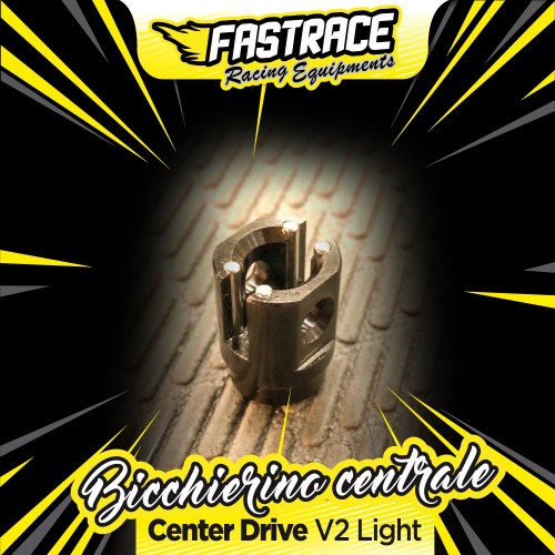 FR565KY Fast Race Ergal Bicchierino centrale spinato V2 Light ant/post per kyosho MP10