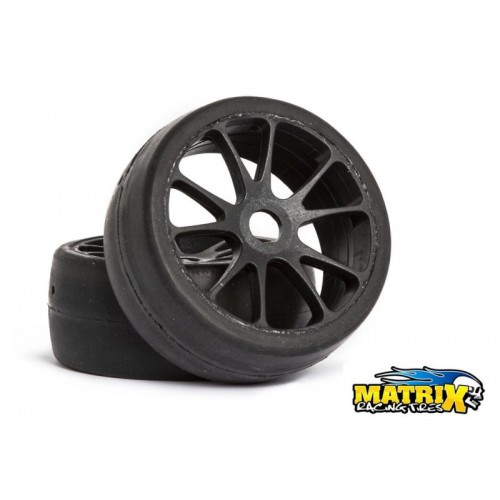 1/8 On-Road Rally GT GT001 MATRIX GOMME GT ULTRA SOFT RC MODEL TIRES black rims (2)